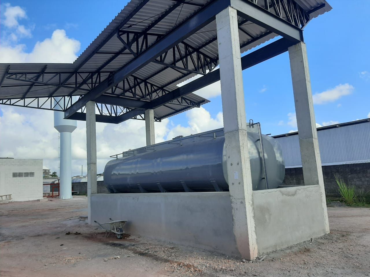 Estrutura metálica executada pela Da Fonte Construções e Reformas