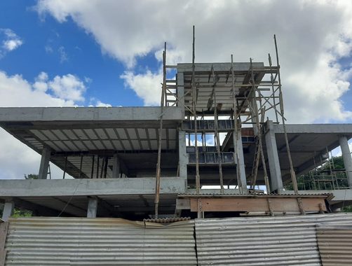 Estrutura de obra em execução pela Da Fonte Construções e Reformas